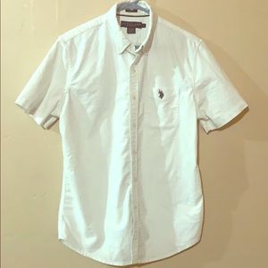 U.S. Polo White Button Down Casual Shirt